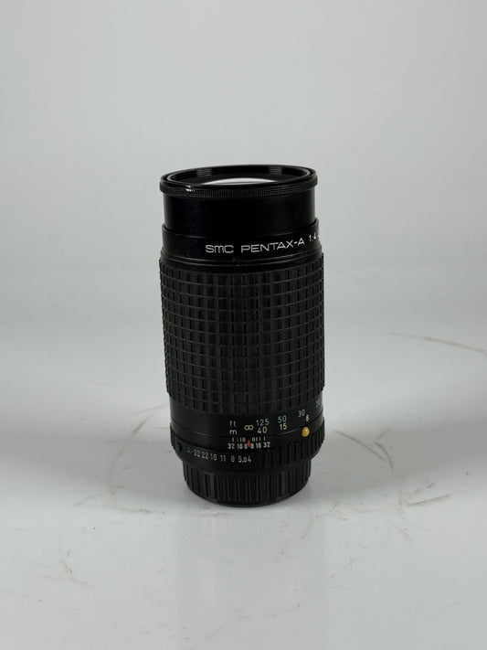 Pentax-M SMC 200mm f4 Telephoto K-Mount MF Lens Excellent