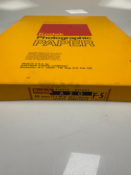 Kodak Azo F5 B&W Paper - 11x14, 50 sheets, SEALED single weight