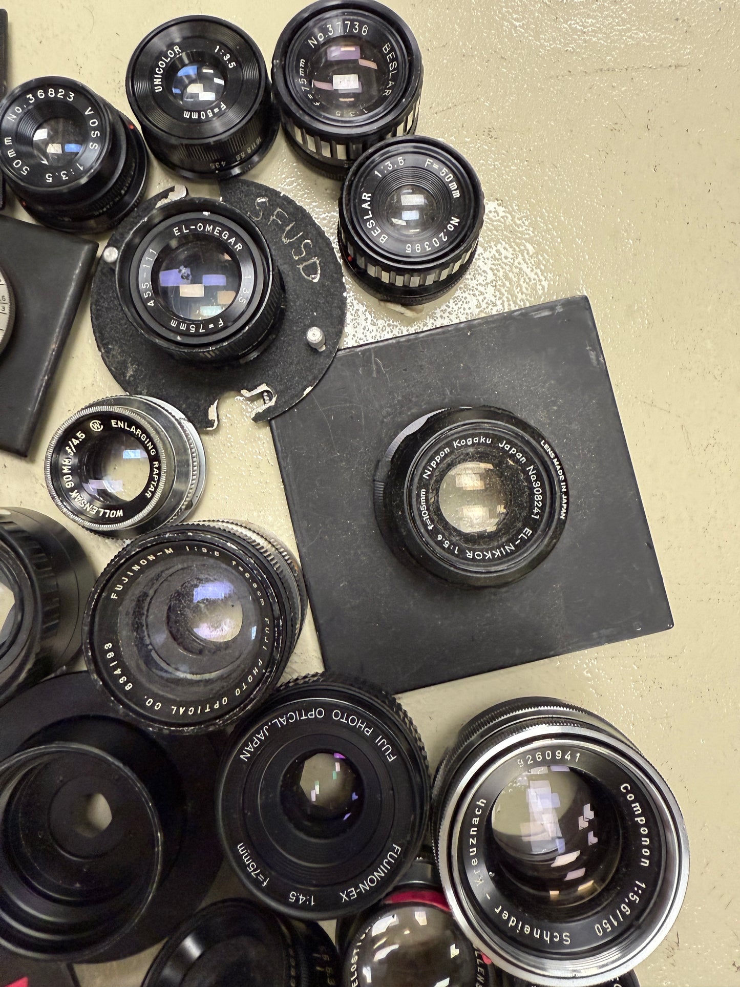 Schneider, Kodak, rodenstock, etc Lens Lot enlarging darkroom
