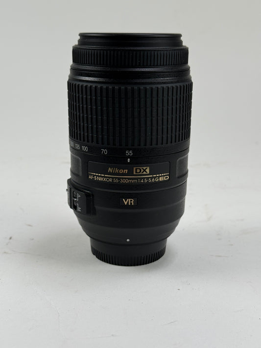 Nikon Nikkor AF-S 55-300mm f4.5-5.6 G ED VR DX Lens AFS