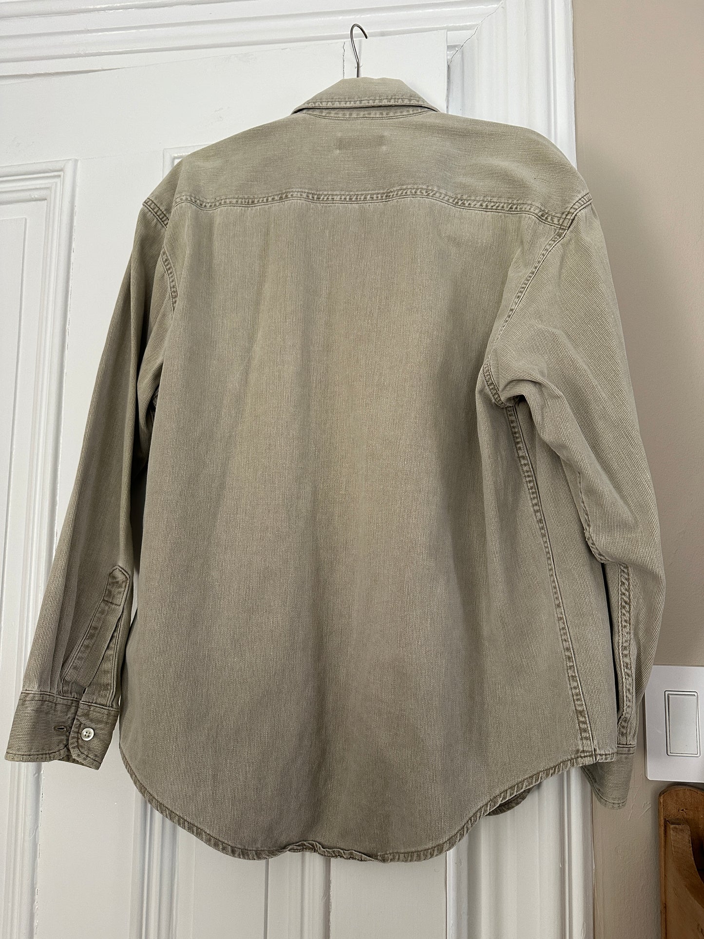 Vintage LL Bean tan shirt jacket Shacket tan Medium USA