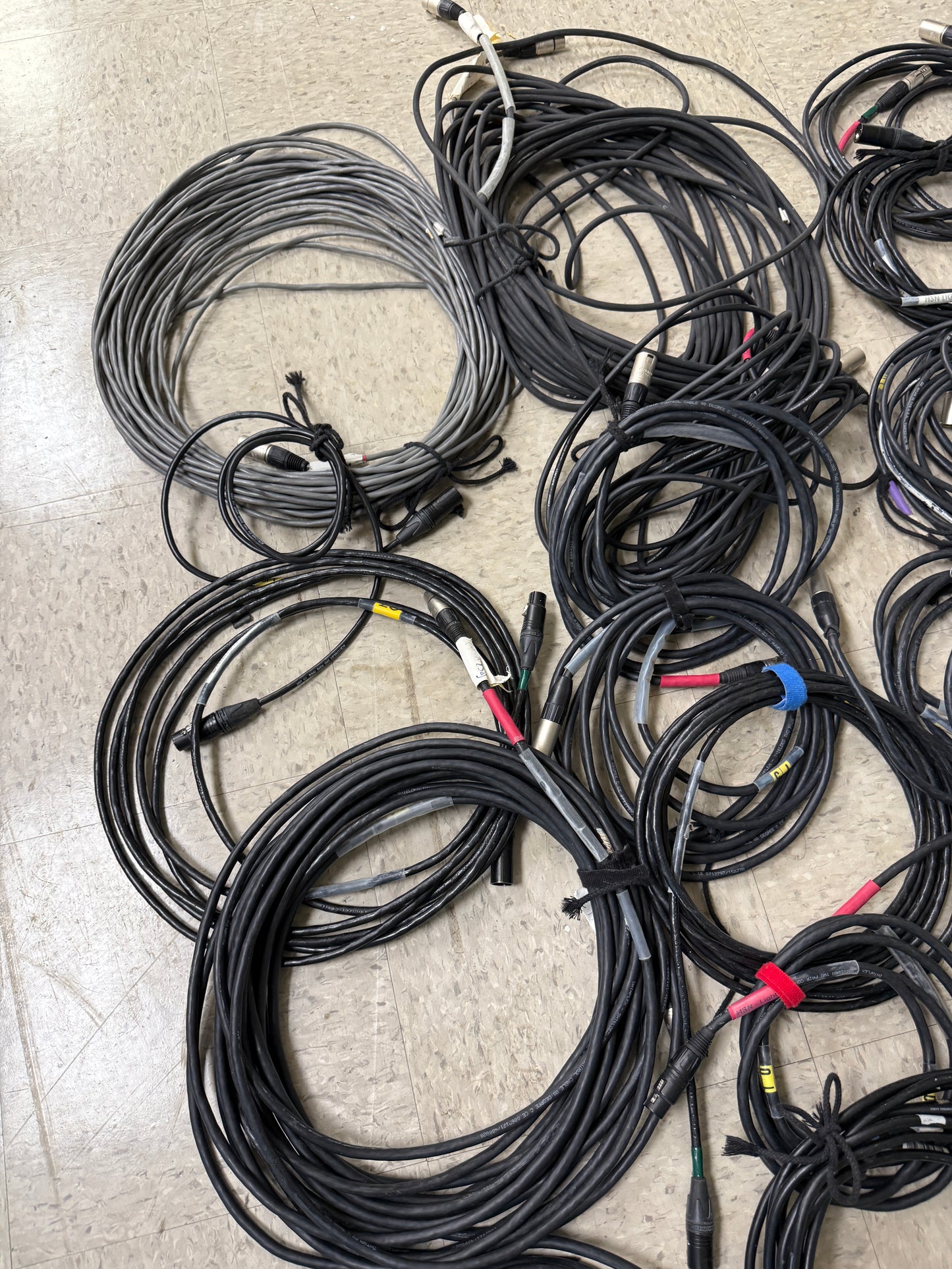 Lot of 50 XLR 5 Pin Male to XLR 5 Pin Female DMX Lighting Cable