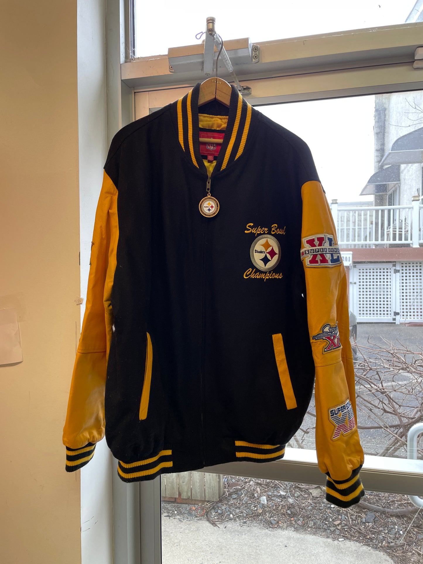 Pittsburgh Steelers Super Bowl Champions Letterman Jacket XL
