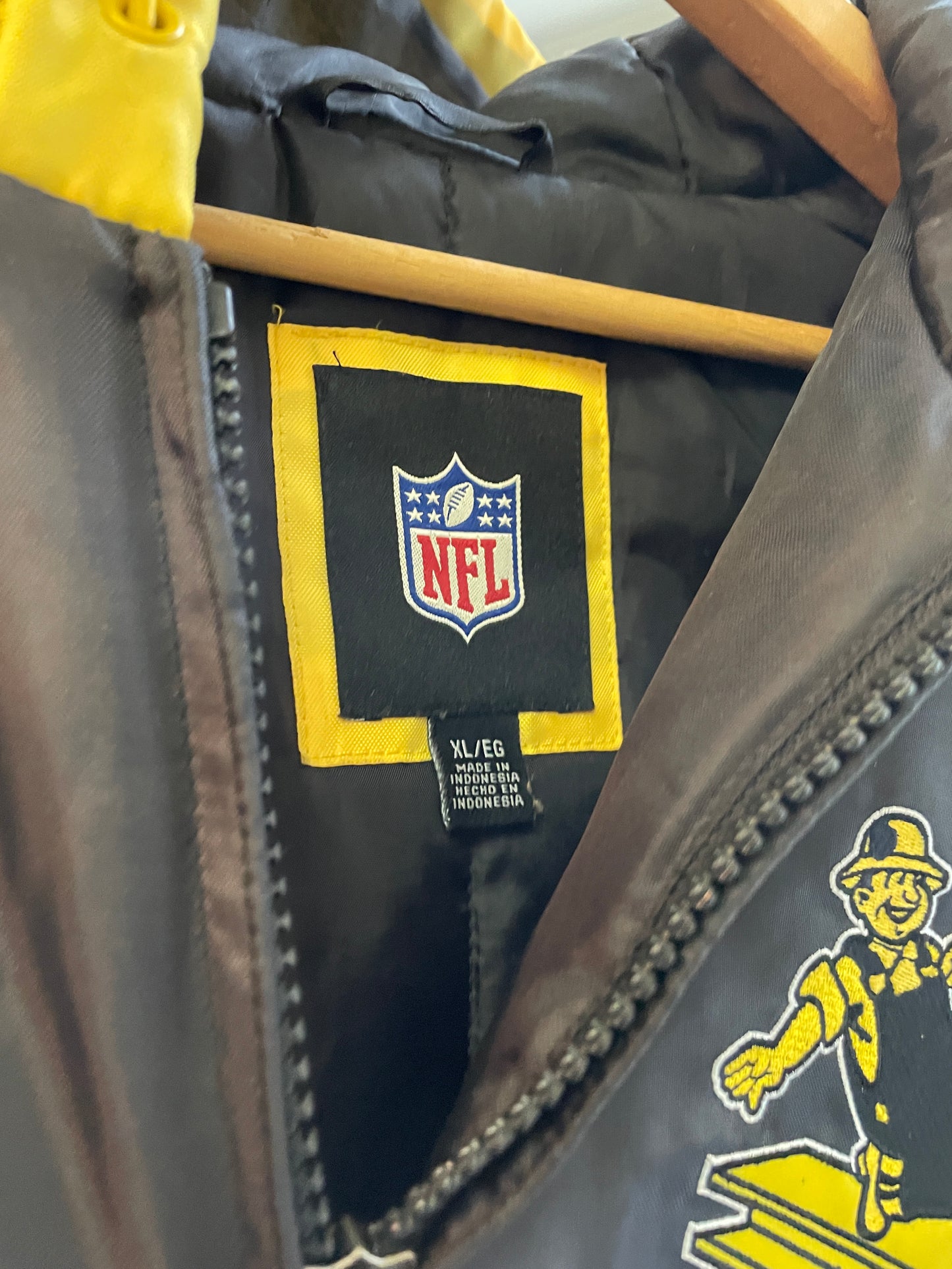 Pittsburgh Steelers Retro Vintage Throwback NFL Jacket XL