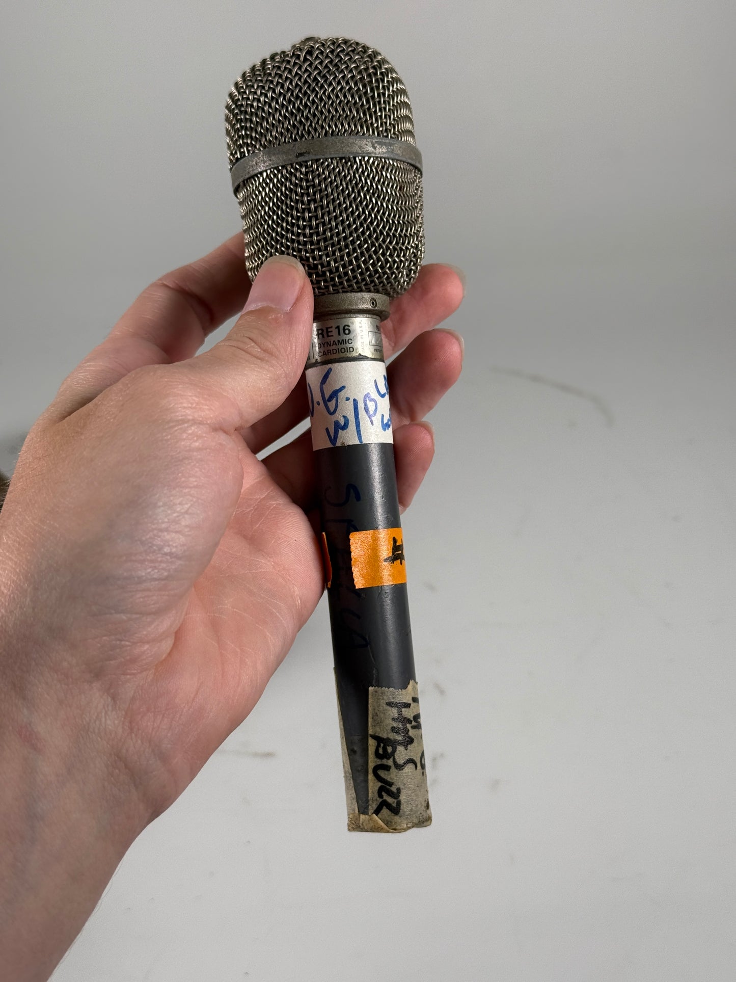 Electro Voice RE16 Vintage Microphone Chrome CBS news