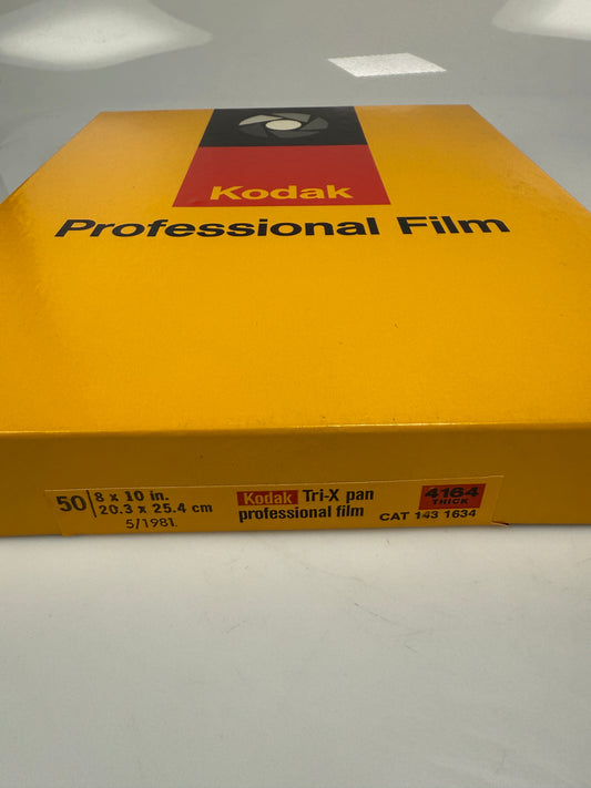 Expired 8x10 KODAK 4164 Tri-X Pan Large Format Film 50 Sheets 1981