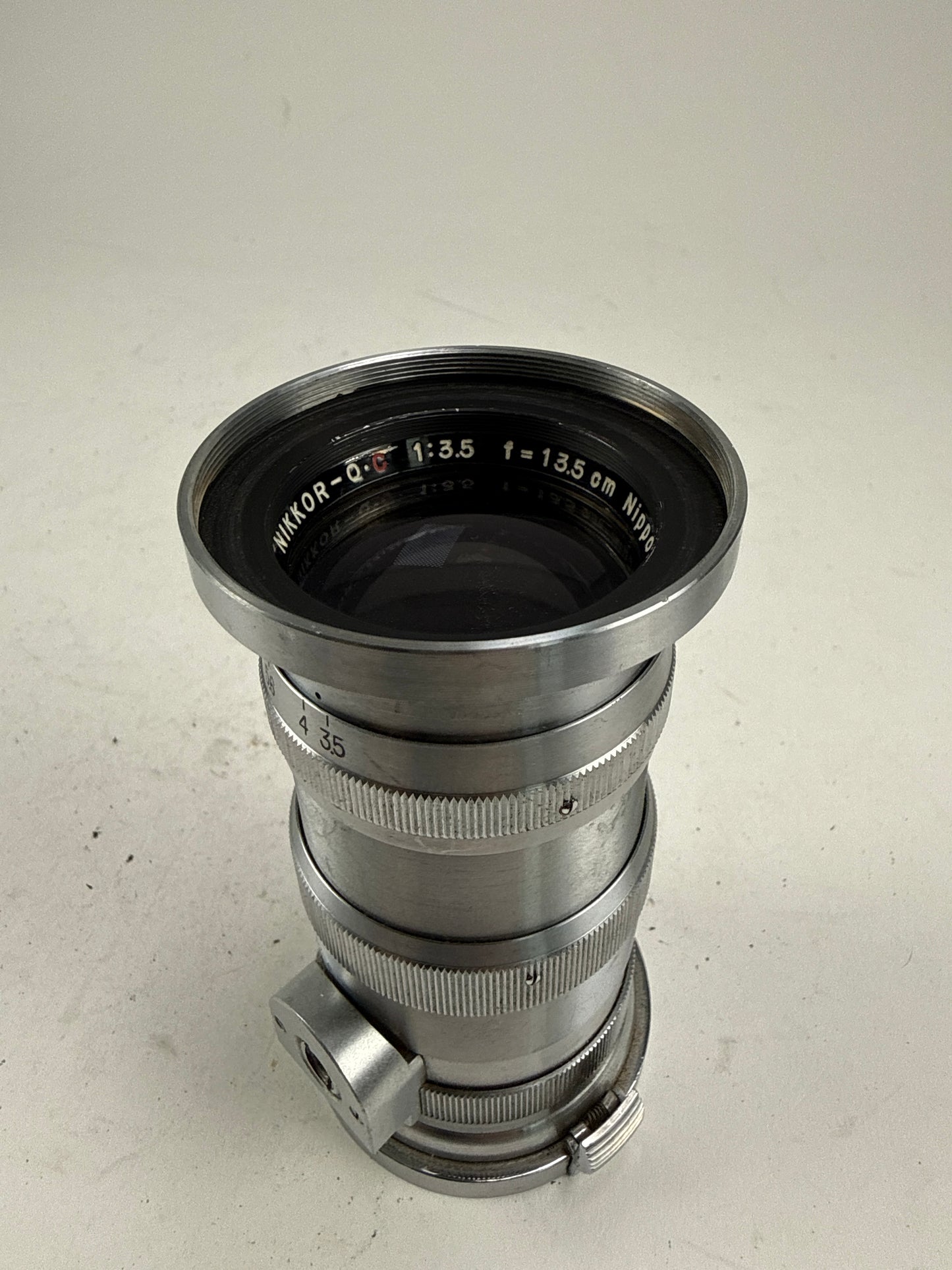 Nikon Nikkor-q.c 13.5cm 135mm f3.5 Lens S mount Nippon Kogaku Tokyo