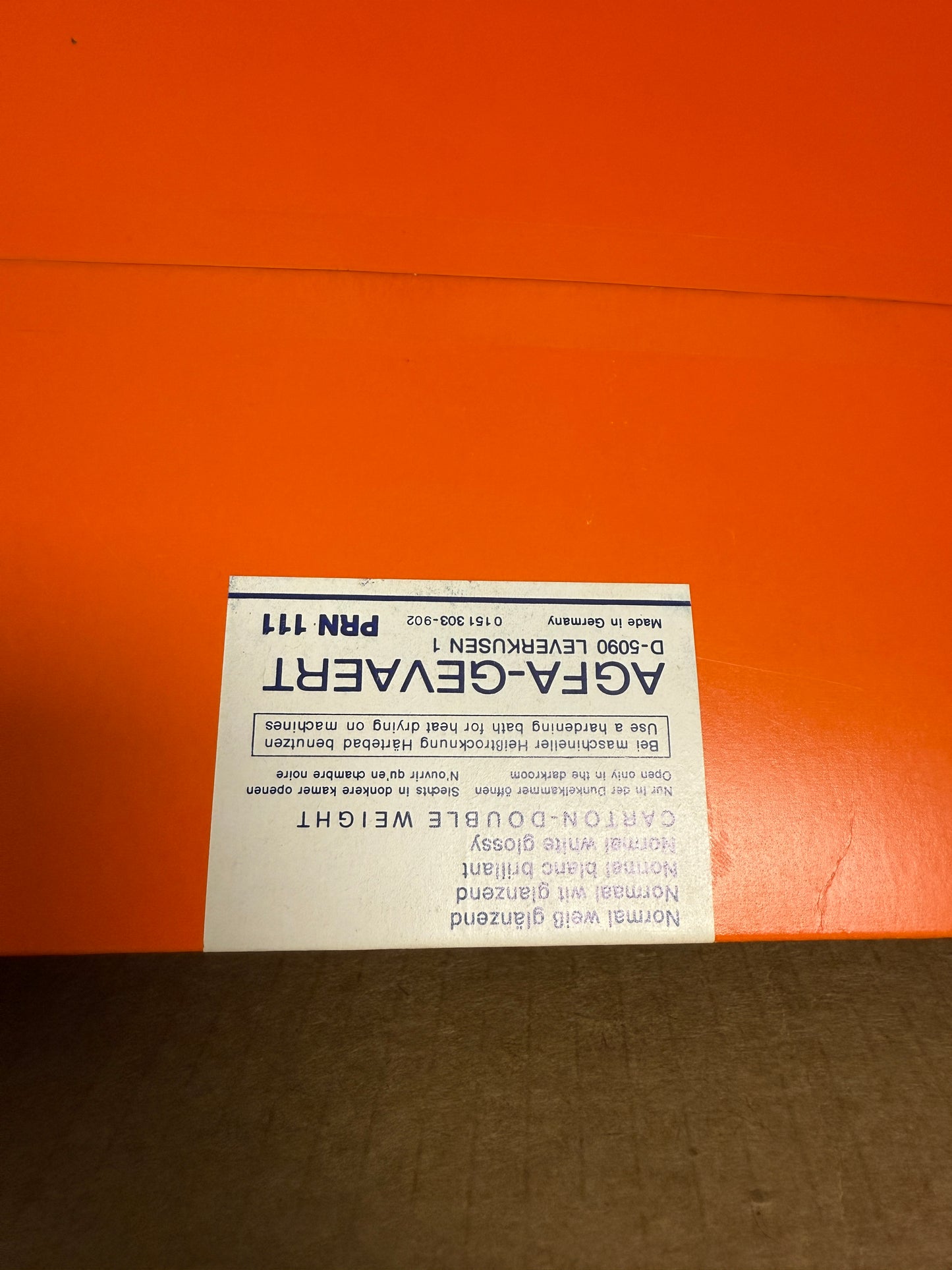 Agfa Portriga Rapid Photo Paper 10 Sheets 16x20 inch PRN 111 2