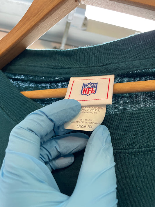 Vintage Philadelphia Eagles NFL Swoop T-shirt XXXL 3XL green