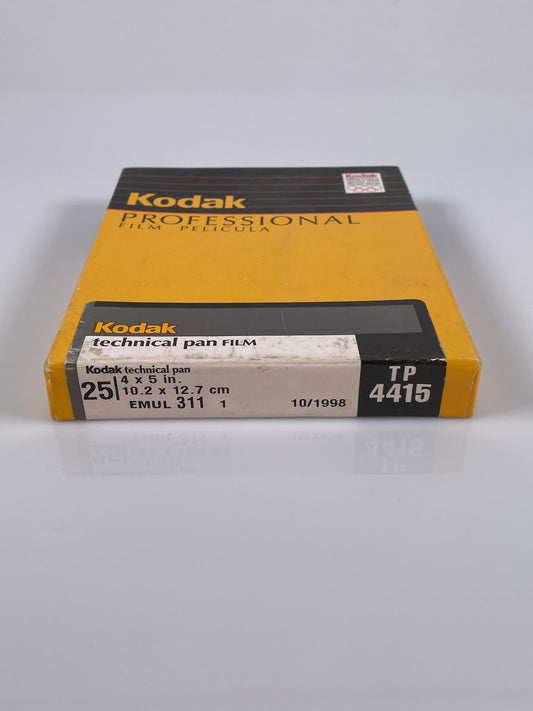 Kodak Technical Pan TP 4415 professional film B&W 4x5 25 sheets