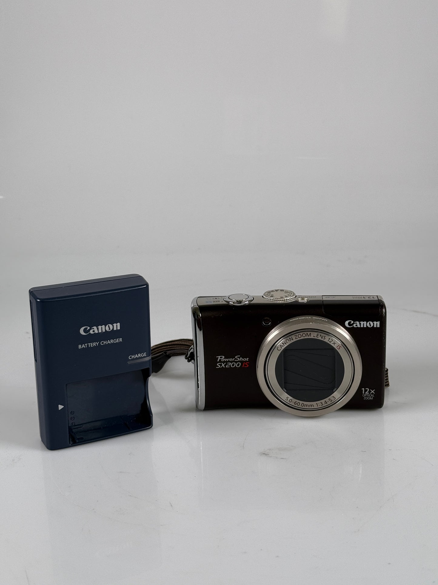 Canon PowerShot SX200 IS 12.1MP Digital Camera - Black