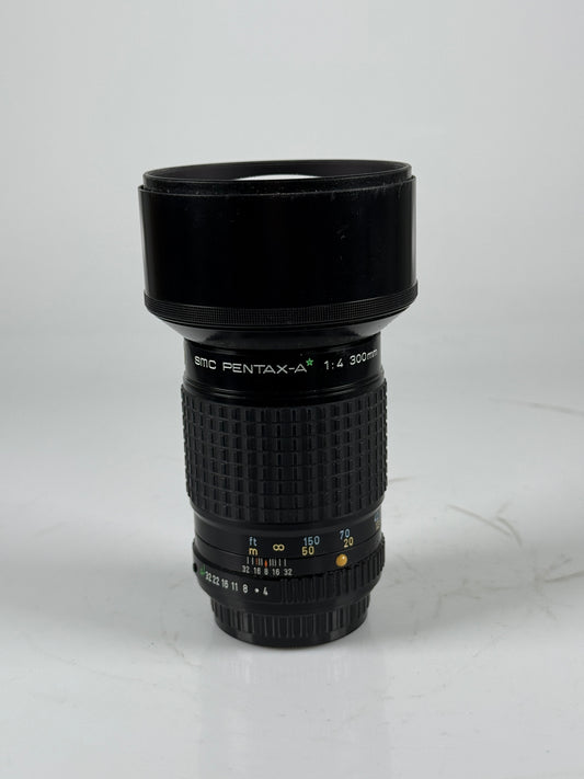 Pentax SMC A * SMC-A Green Star 300mm f/4 Lens Black