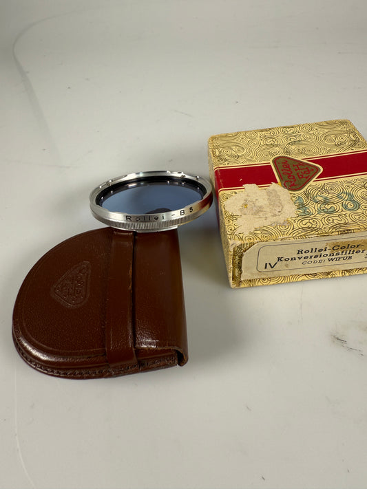 Rollei Bay IV Filter B5 -1 Blue For Camera TLR Rolleiflex Wide RARE WIFMB