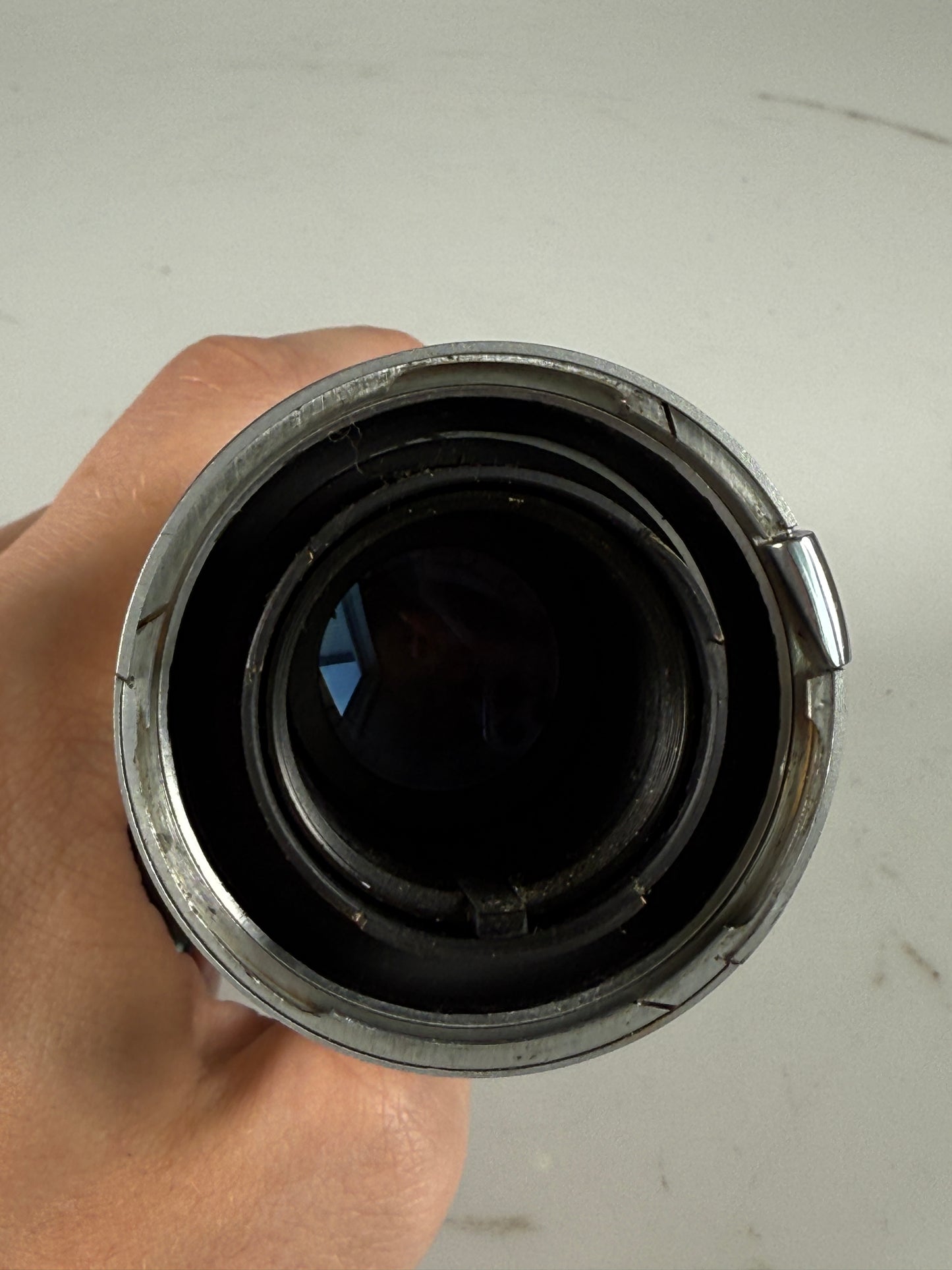 JUPITER 11 Soviet Vintage lens 135mm f4 Contax Mount - Silver Telephoto lens