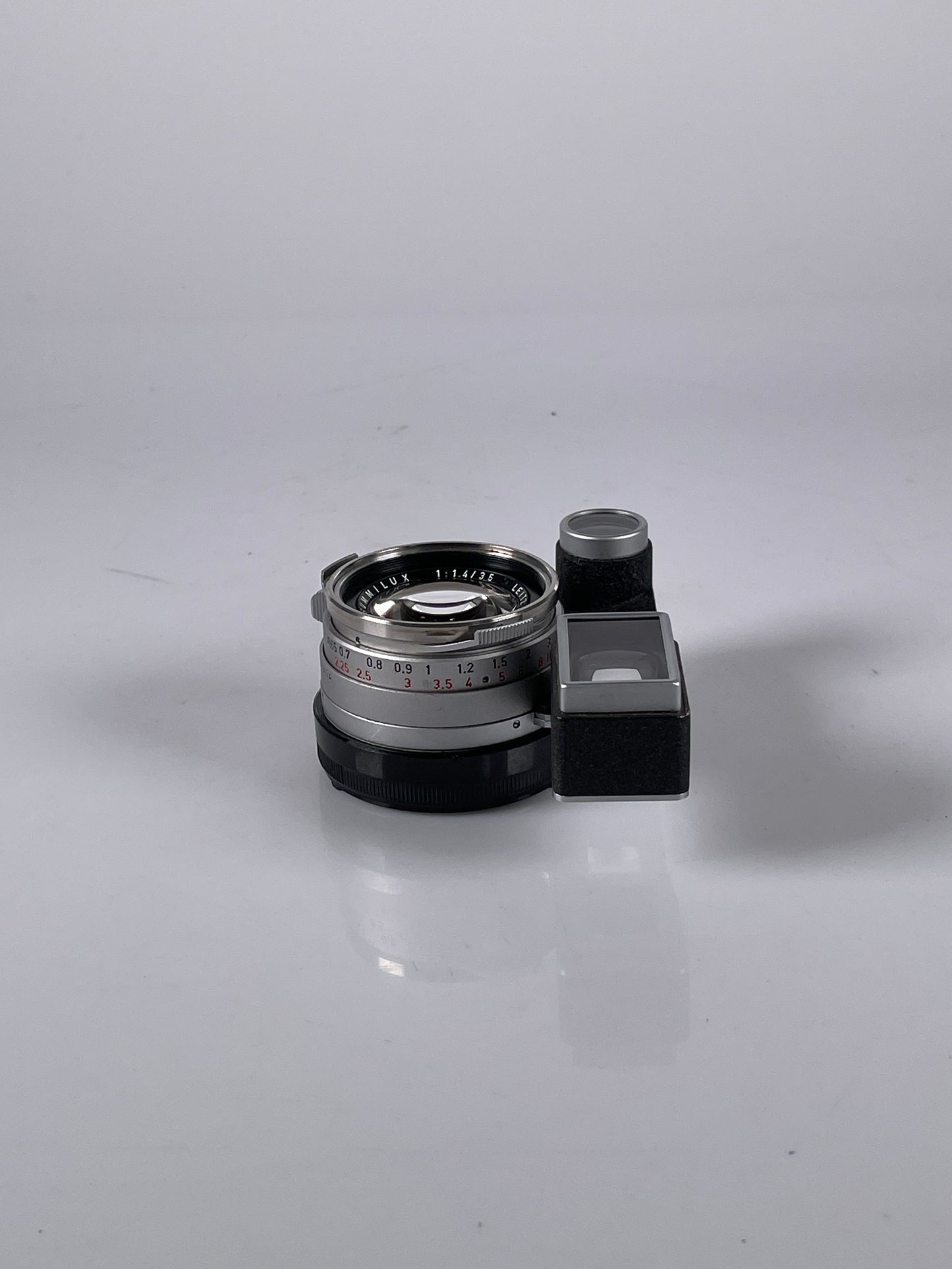 LEITZ Leica Summilux M 35mm F1.4 Steel Rim Lens Canada Chrome Goggles 11870