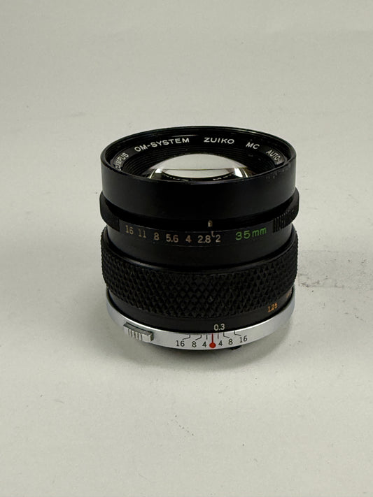 Olympus OM-System Zuiko MC Auto-W 35mm f2 Wide Angle MF Lens