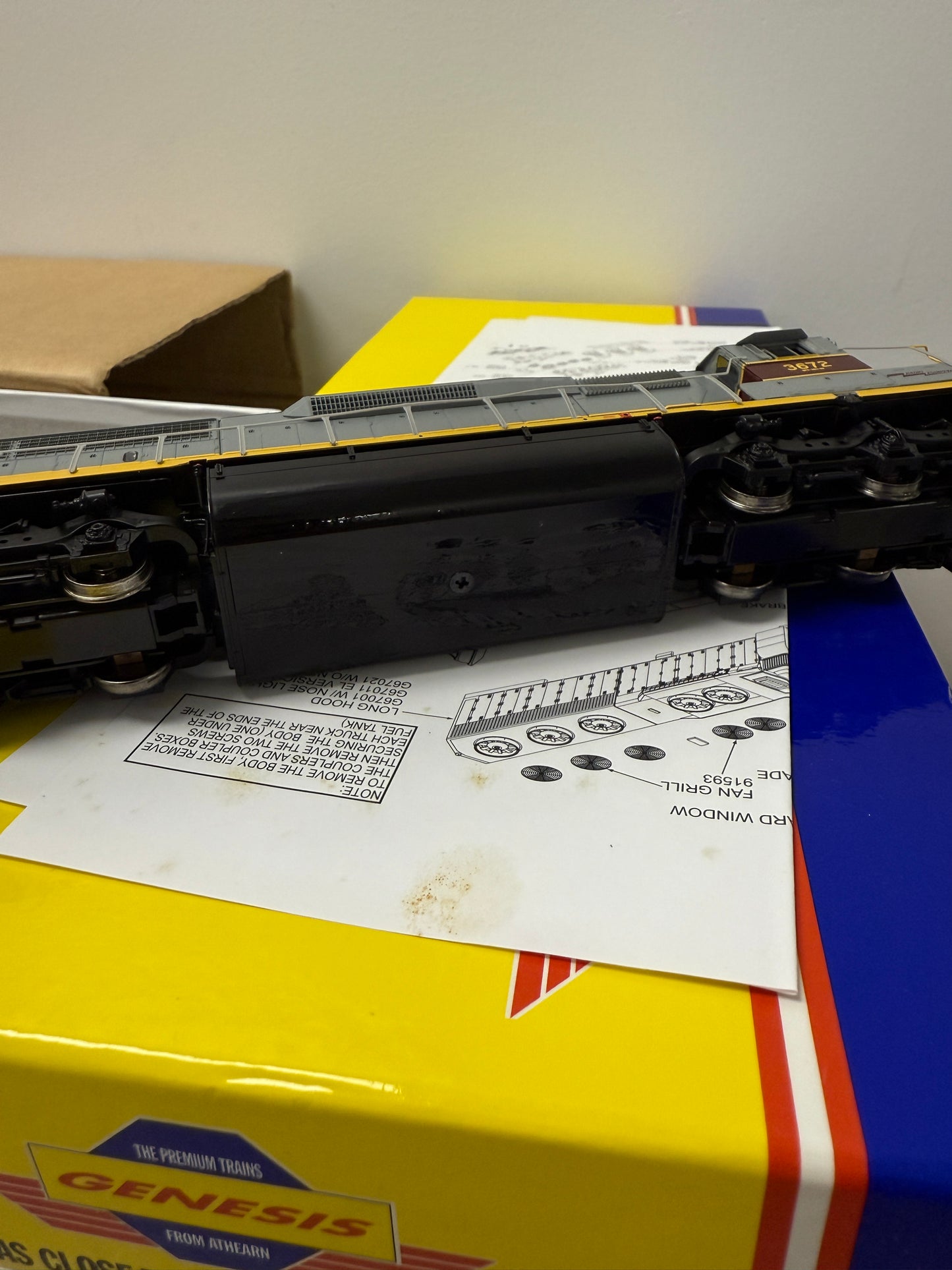HO ATHEARN GENESIS G67060 SD45-2 ERIE LACKAWANNA Locomotive 3672