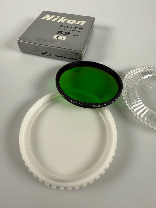 Nikon 52mm X1 Green Filter Black