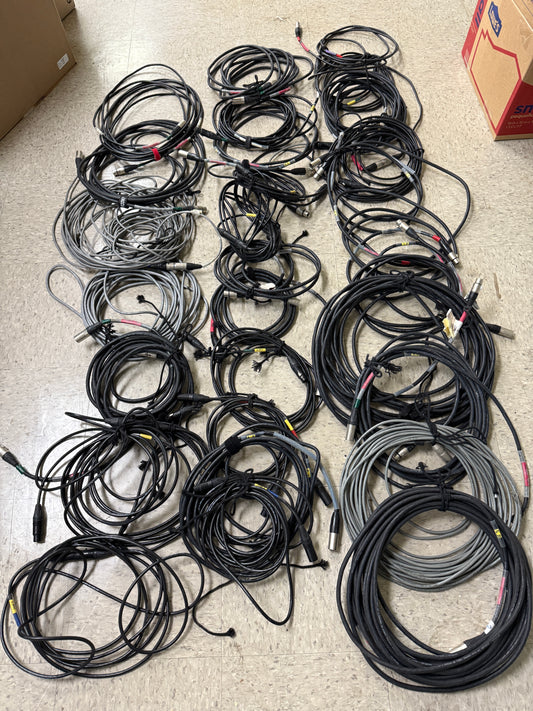 Lot of 28 XLR 5 Pin Male to XLR 5 Pin Female DMX Lighting Cable