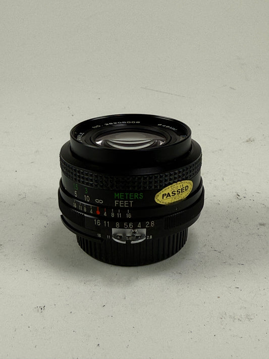 Vivitar 28mm F2.8 MC Wide-Angle Lens for Pentax K