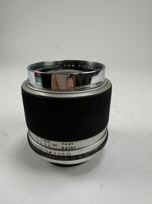 Topcon RE Auto-Topcor 35mm f2.8 Silver Lens