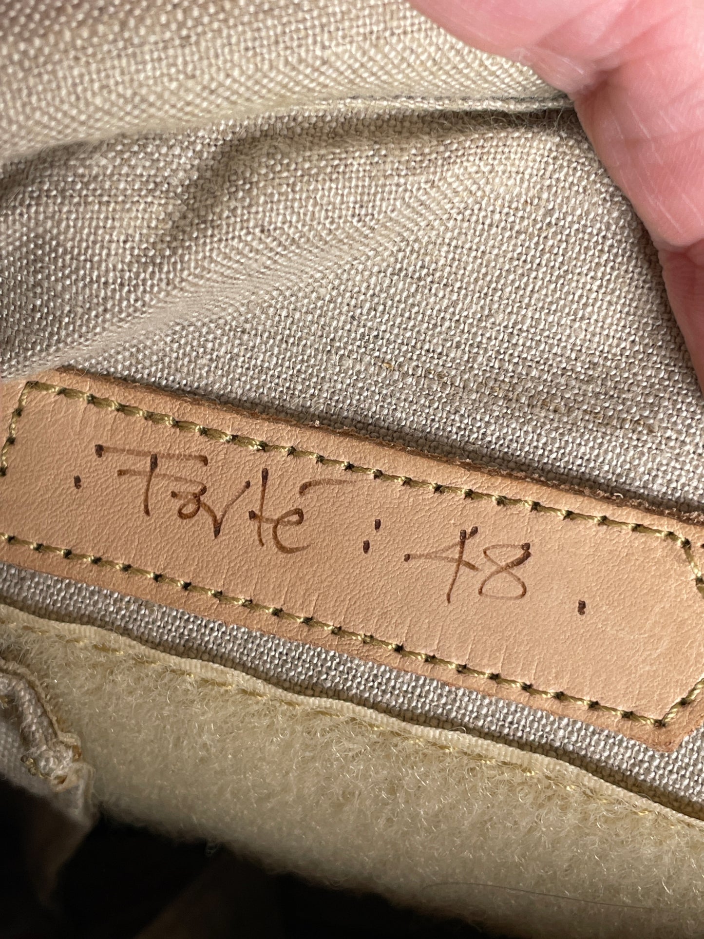 Fogg Forte Camera Bag Satchel khaki tan Fabric & brown leather