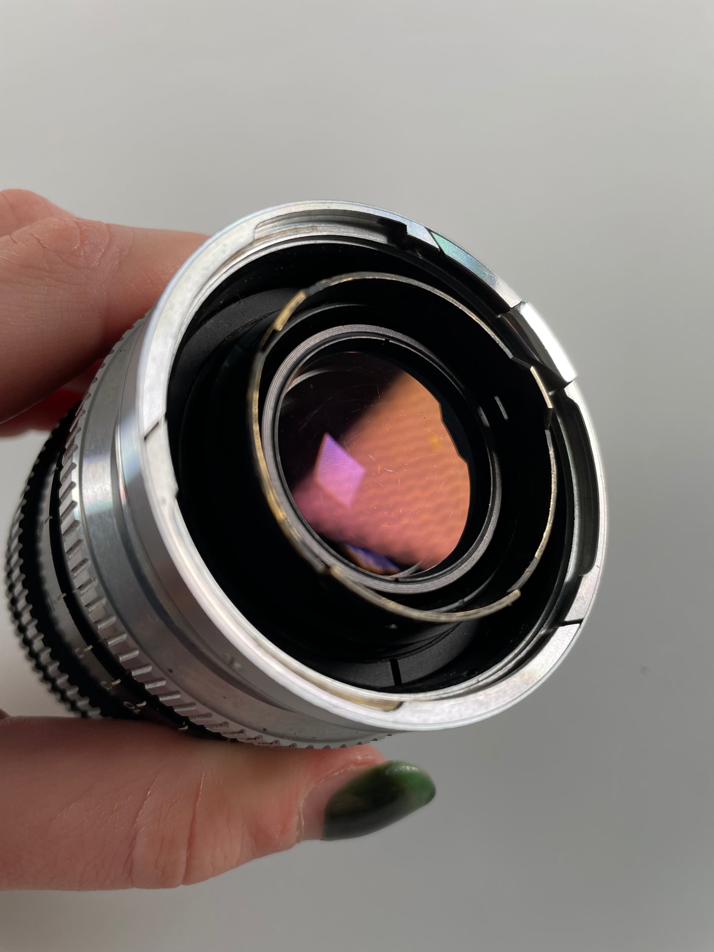 Nikkor P 10.5cm 105mm f2.5 Nippon Kogaku Japan Black Rangefinder S mount Lens