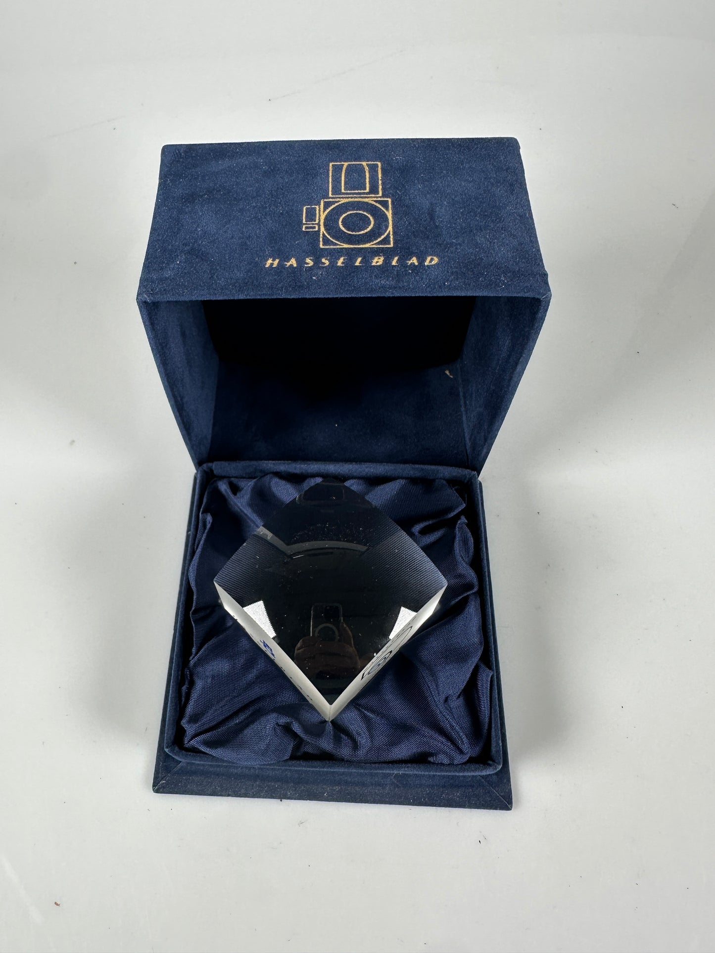 Hasselblad RARE promotional 50 years 1998 Glass desk paperweight