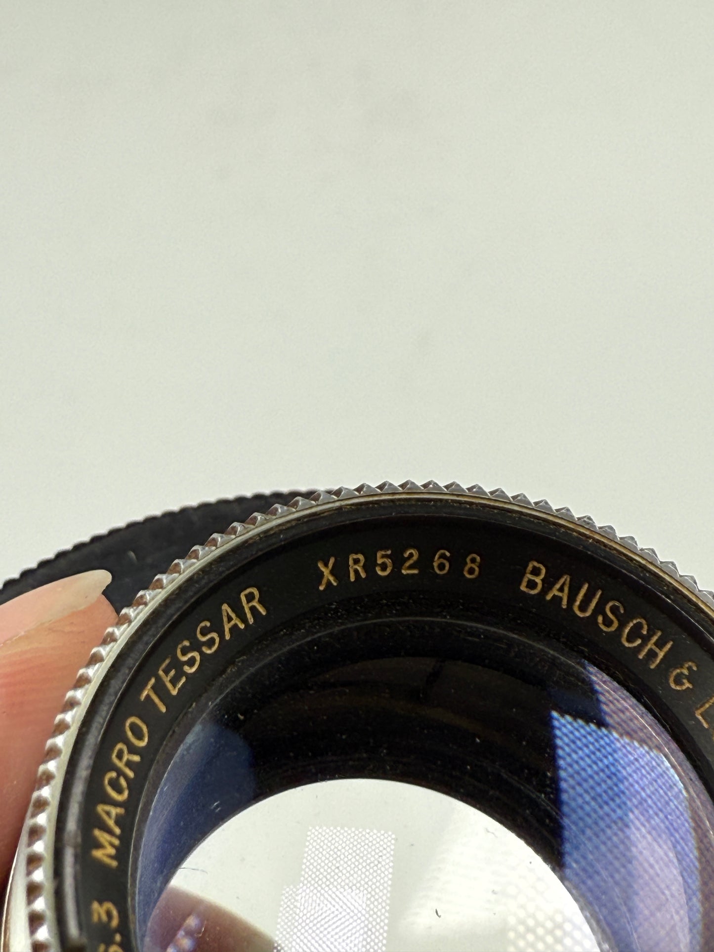 Bausch & Lomb (Zeiss) 158mm f6.3 Macro-Tessar large Format barrel lens
