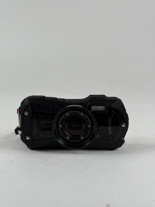 Ricoh WG-70 Waterproof Shockproof Digital Camera 16MP 4K Video Black