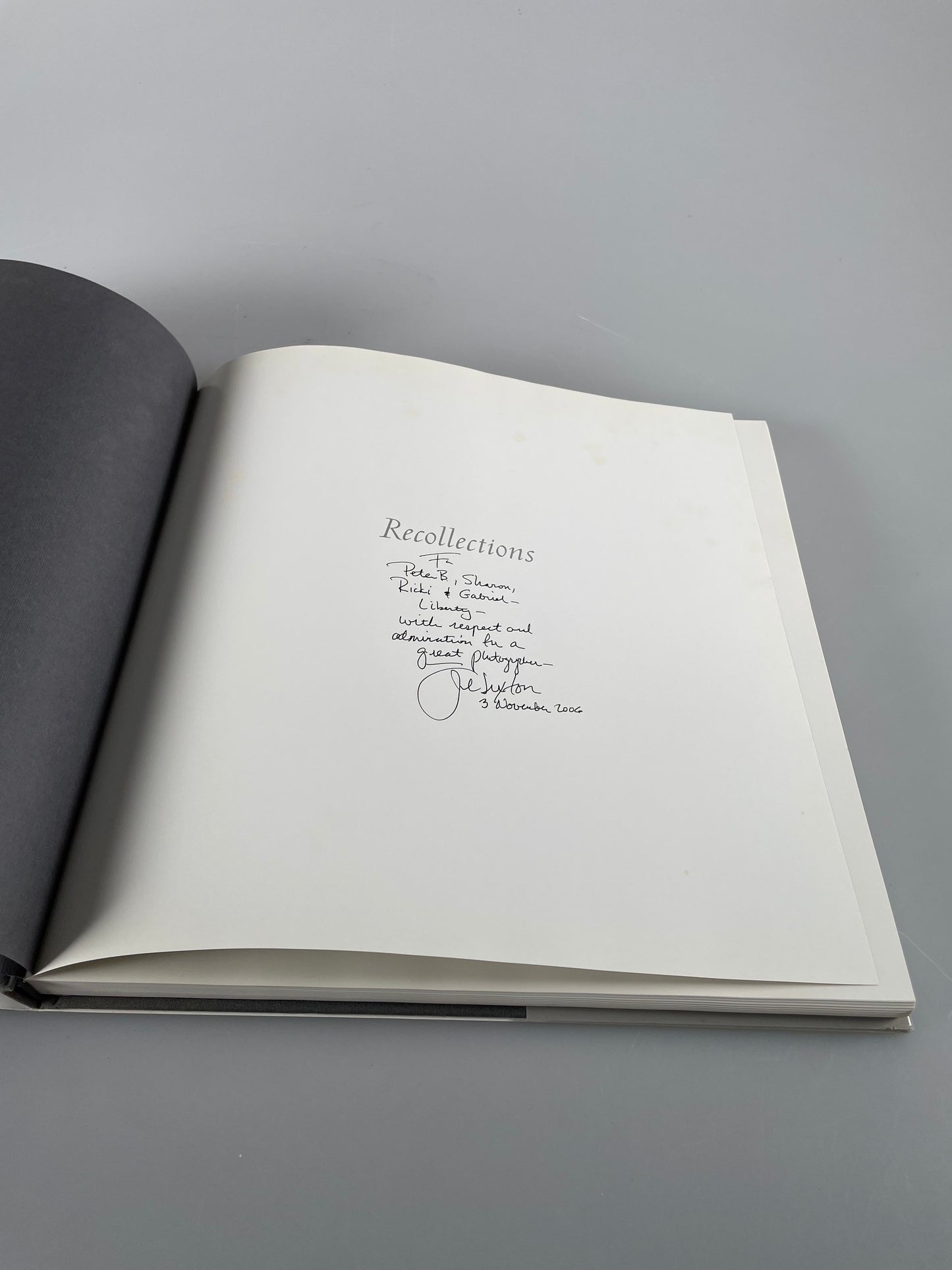 Recollections : Three Decades of Photographs by John Sexton (2006, Hardcover) Signed