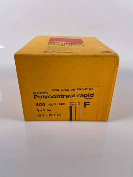 KODAK Photographic Paper - 500 Sheets Polycontrast Rapid F - 4x5 sealed