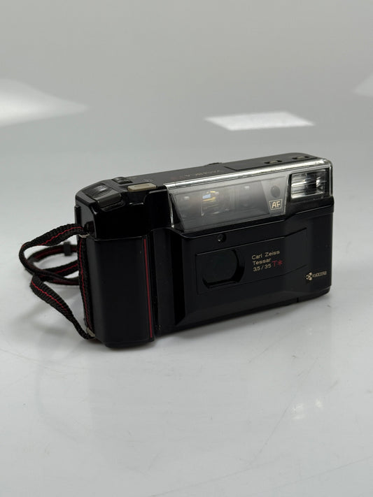 Yashica Kyocera T2 Point & Shoot Film Camera Zeiss Tessar T* 35mm f/3.5 Lens