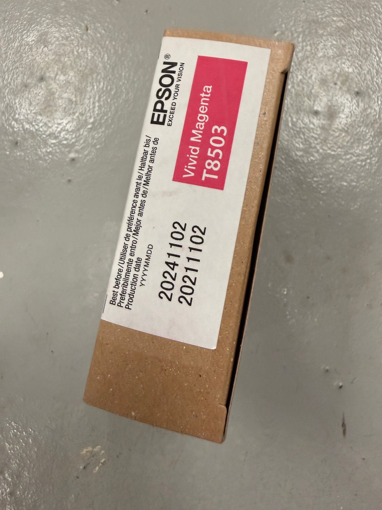 New Genuine Epson T8503 Vivid Magenta Ultra Chrome HD Ink SC-P800 Exp 2024
