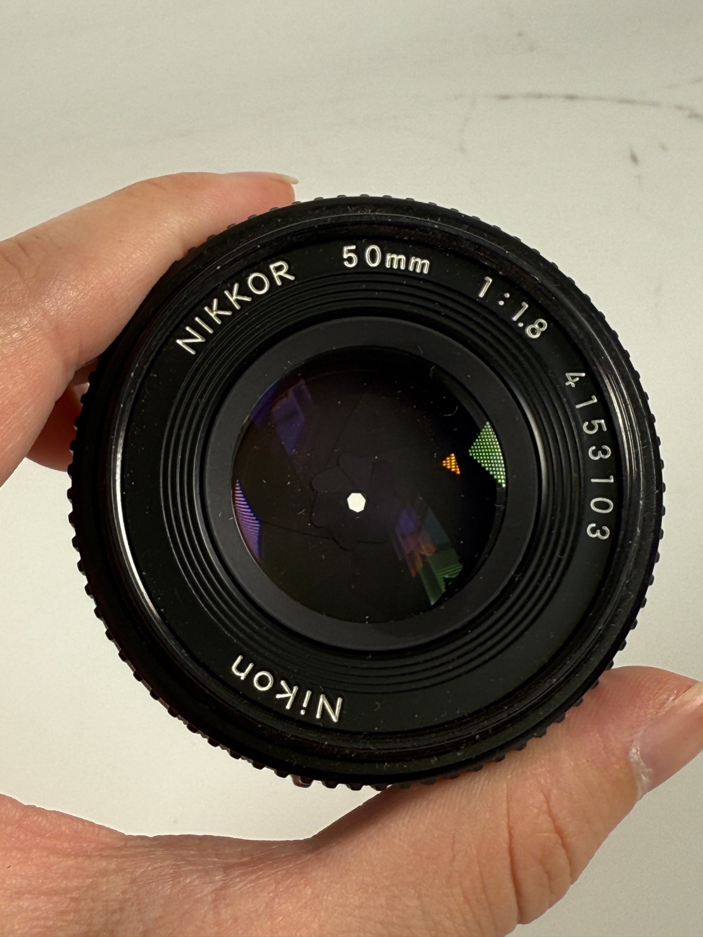 Nikon Nikkor Ai-s AIS 50mm f/1.8 Lens Prime Pancake SLR