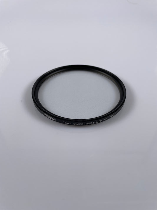 Tiffen 77mm Black Pro-Mist 1/4 Filter Halation Diffusion Filters