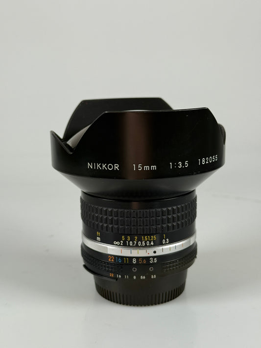Nikon Nikkor AI-S 15mm f3.5 Lens AIS