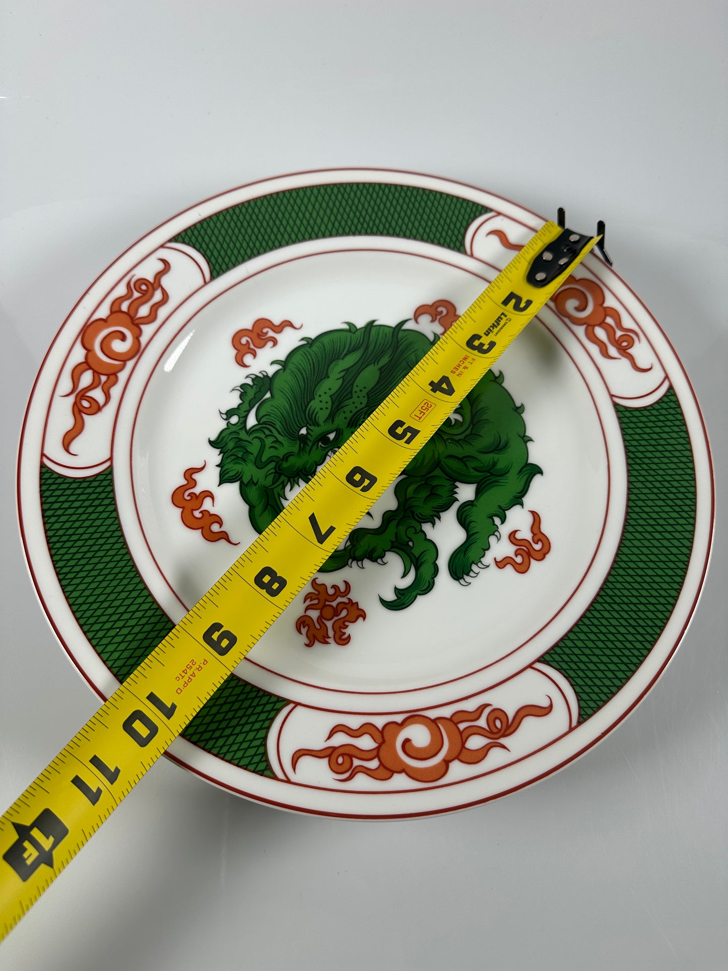 Vintage Fitz and Floyd Dragon Crest Dinner Plate 10 1/4" Diameter set of 3