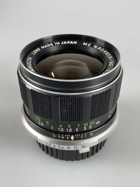 Minolta 35mm f2.8 MC W Rokkor-HG Lens 35/2.8