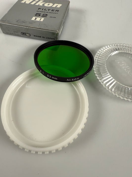 Nikon 52mm X1 Green Filter Black