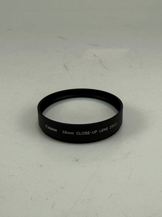 Canon Close Up Lens 250D 58mm Filter