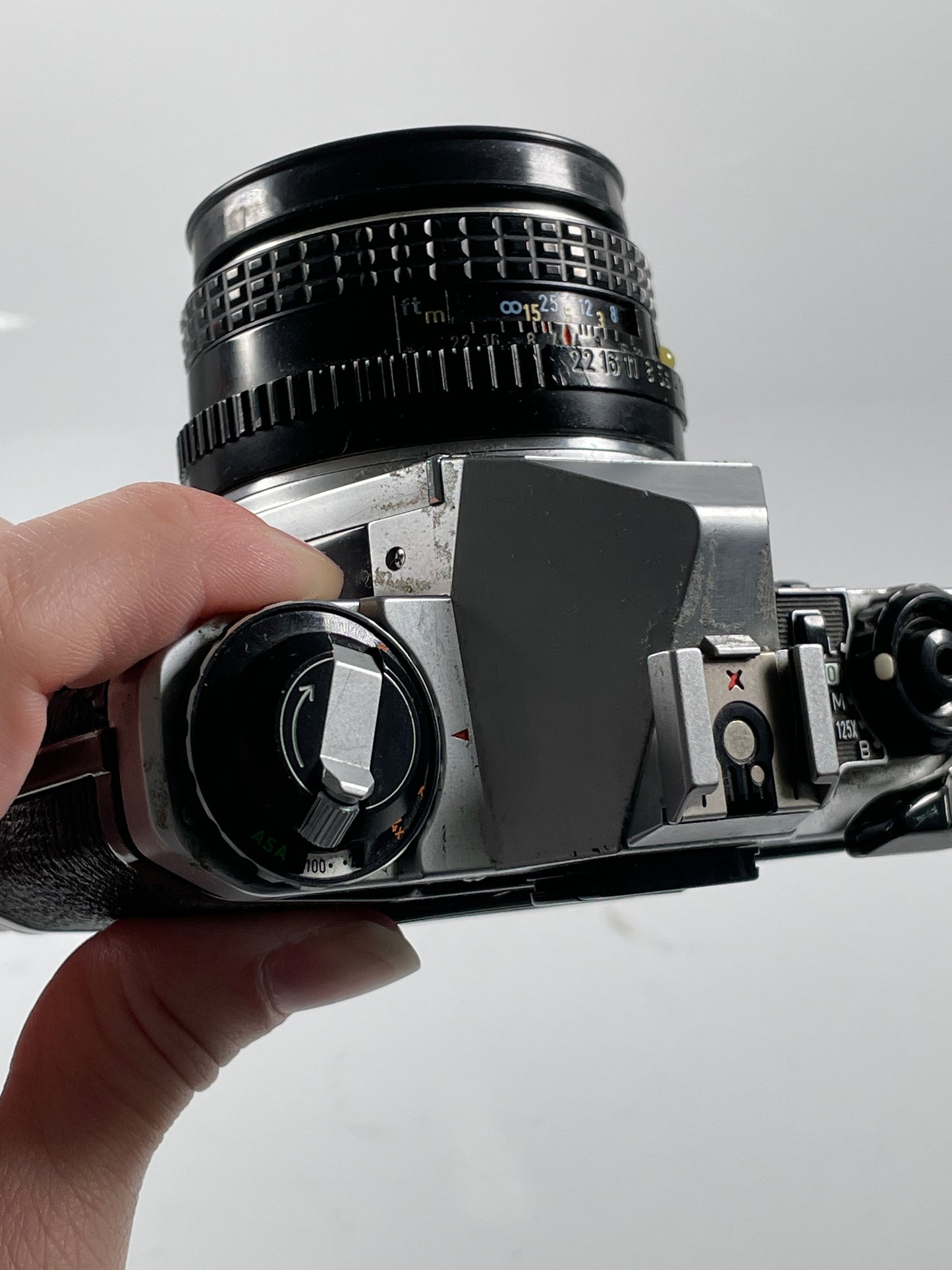 Pentax ME Super Chrome 35mm Film Camera w/ 50mm F2 Lens