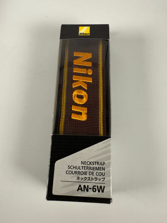 Nikon AN-6W Nylon Wide Neck Shoulder Strap (Wine & Yellow)