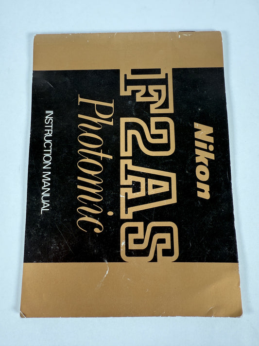 Nikon F2AS Photomic Instruction Manual User Guide