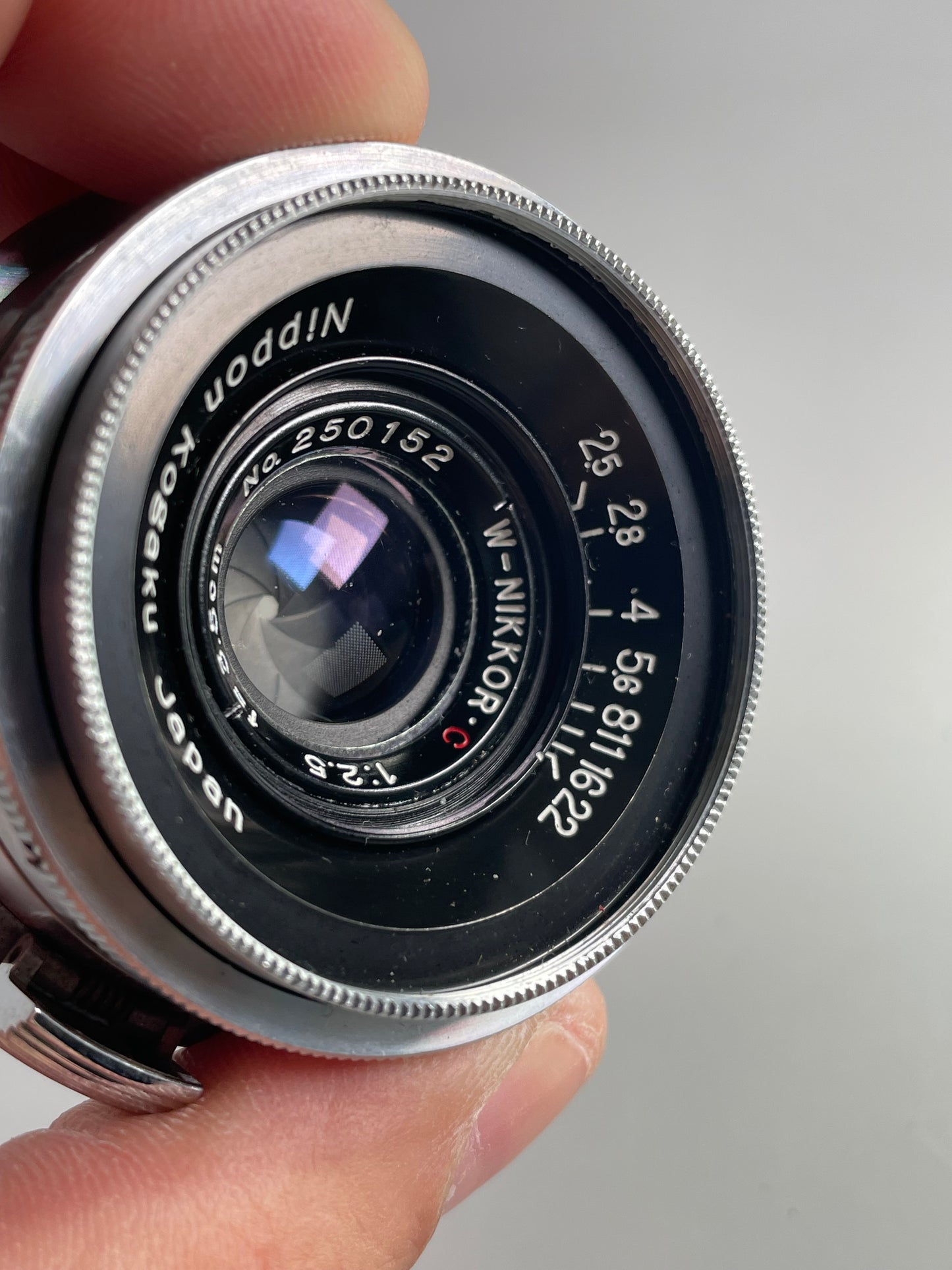 Nikon W Nikkor C Nippon Kogaku 3.5cm 35mm f2.5 Rangefinder lens