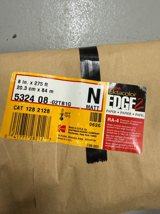 KODAK Ektacolor Edge 2 PAPER ROLL 8in x 275ft, Roll RA-4 CAT 128 2128