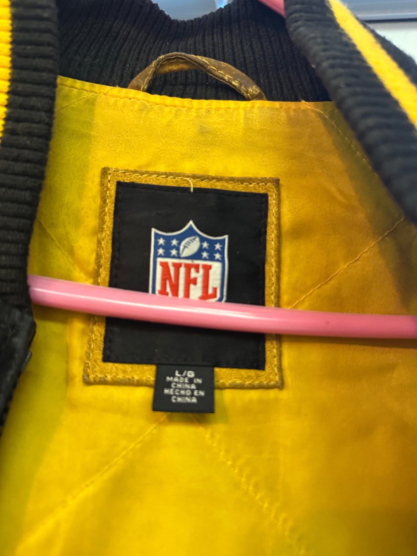 Vintage Pittsburgh Steelers Leather Jacket NFL