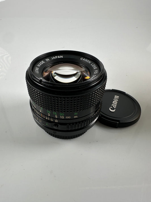 Canon FD New 50mm f1.4 MF prime Lens