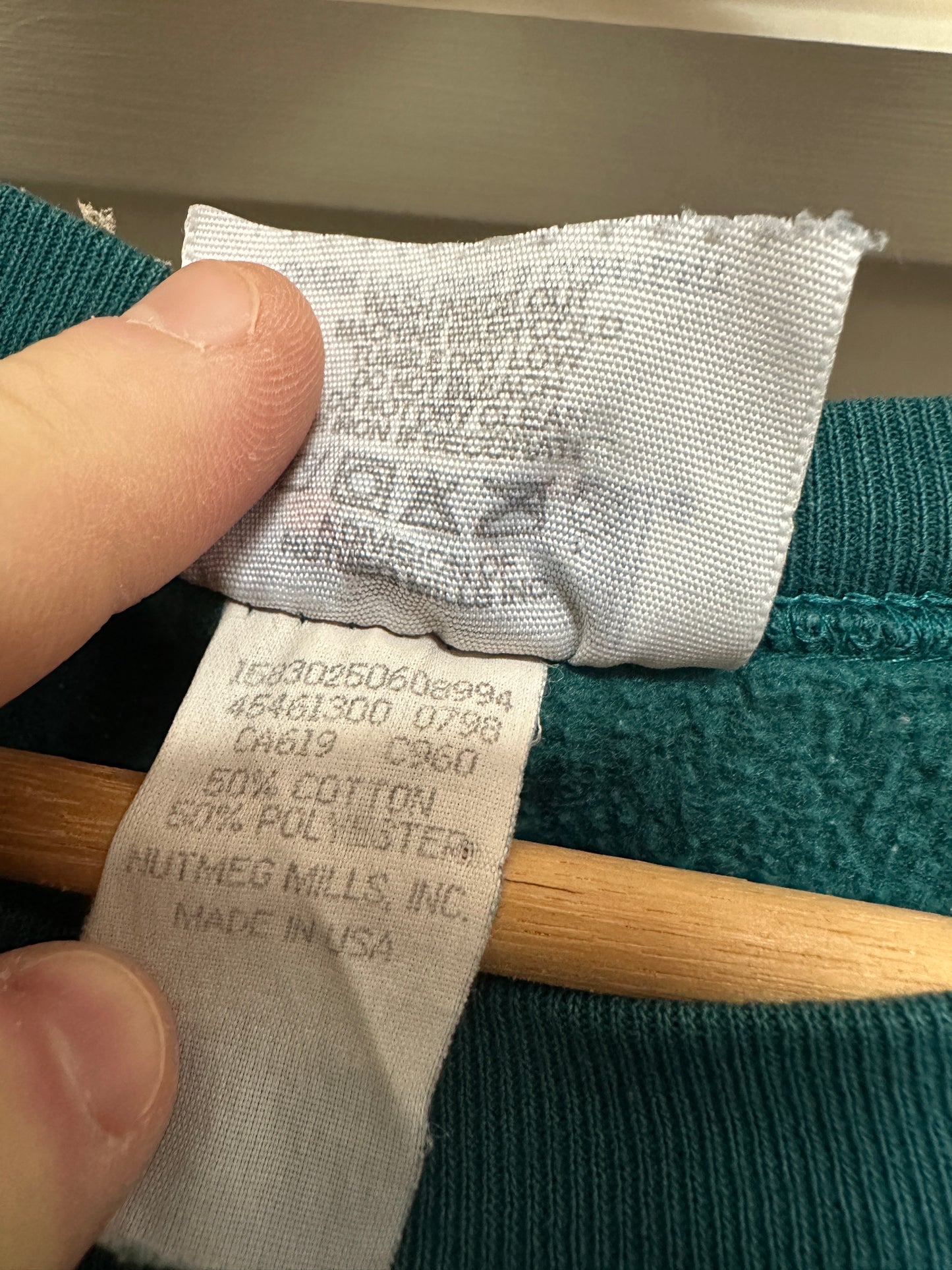 Vintage CSA Nutmeg Green Philadelphia Eagles Crew Neck M