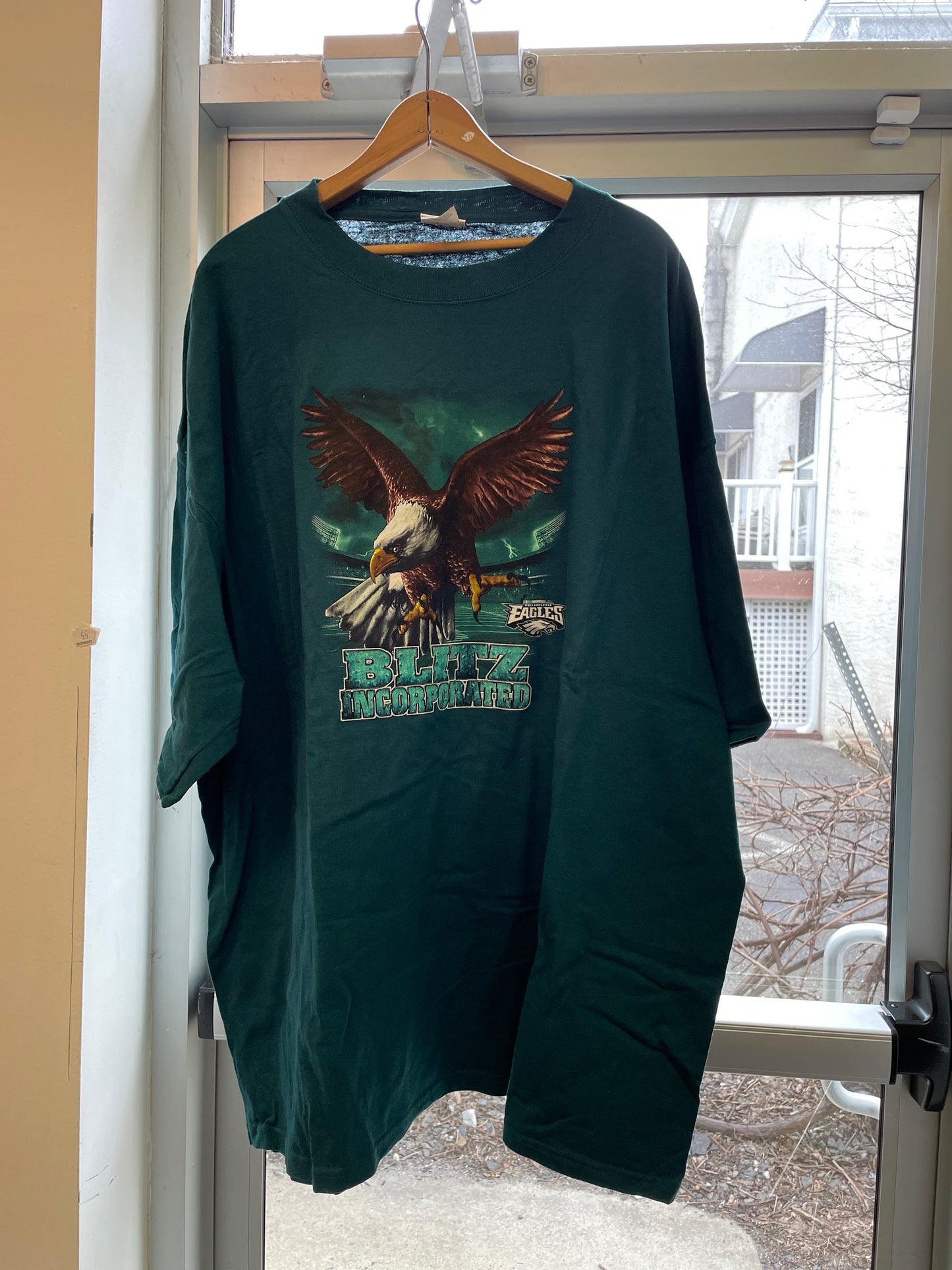 Vintage Philadelphia Eagles NFL Swoop T-shirt XXXL 3XL green